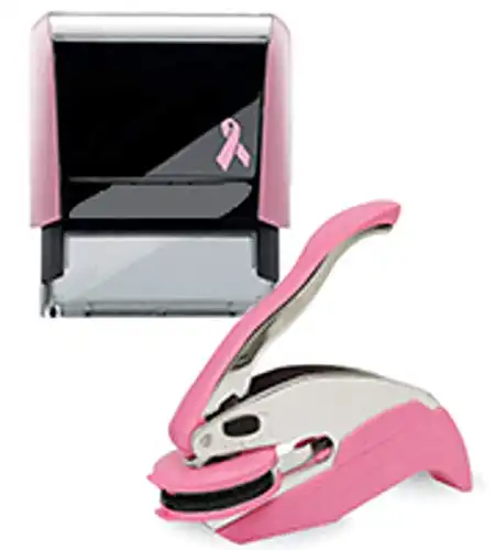 Pink Notary Embosser and Stamp Bundle | Florida