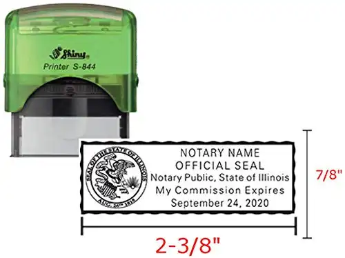 Illinois Notary Stamp | Self Inking Rectangular Imprints